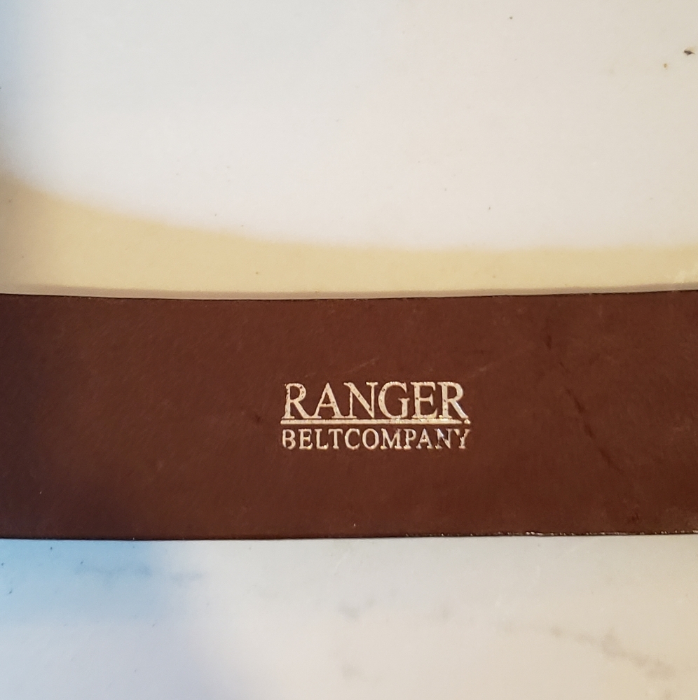 Ranger Belt Company, size 32 belt, brown - Picture 8 of 12